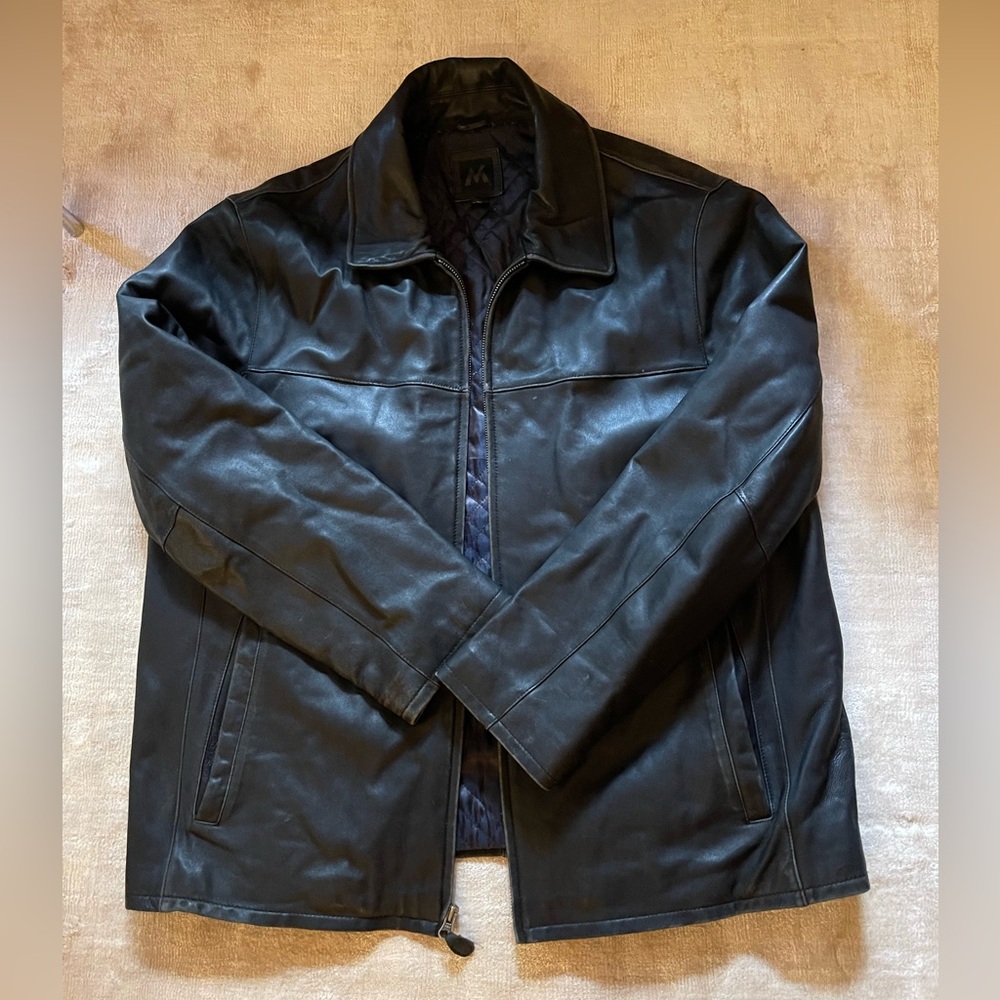 90’s Wilson’s-Style Black Leather Jacket